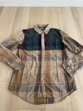 Marc Jacobs Brown Plaid Regular Fit Shirt - Made in Italy - Size EU50 / Medium M